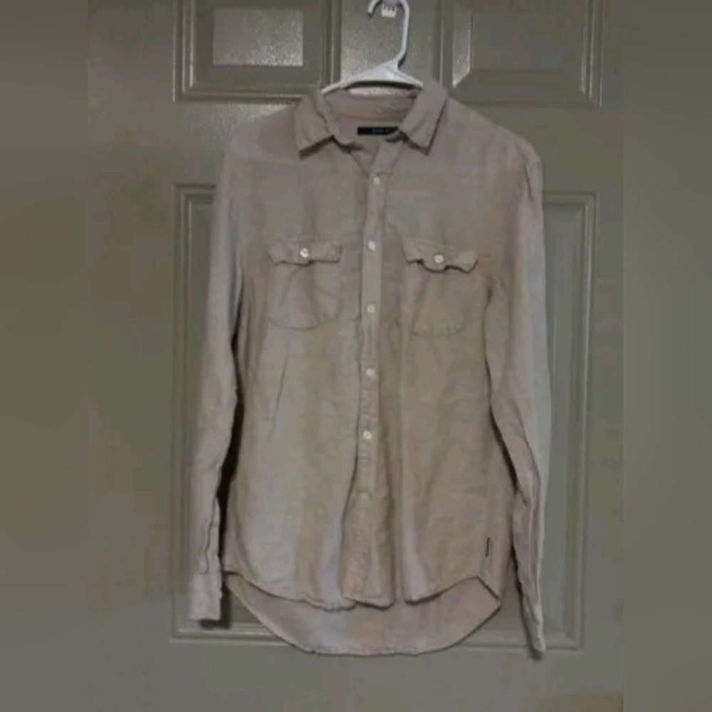 Perry Ellis Shirt Button Up Long Sleeve Woman Shirt Size S